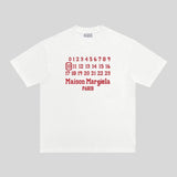 Heavyweight double yarn combed cotton padded print short sleeve t-shirt