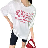Heavyweight double yarn combed cotton padded print short sleeve t-shirt