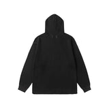 Digital print oversized raw edge versatile activewear hoodie