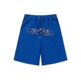 Cross-border trade trapstar rainbow letter gradient towel embroidery short sleeve t-shirt & fog high street shorts set