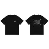 Digital logo front and back printing double yarn pure cotton neutral style short-sleeved t