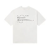 Ss youth men's fashion letter casual crew neck summer short sleeve t-shirt