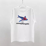 Cross-era fighter digital print oversized casual t-shirt - crew neck, 100% cotton short sleeve
