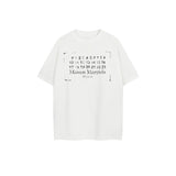 Early spring niche design minimalist letter logo print crew neck 100% cotton number pullover short sleeve t-shirt