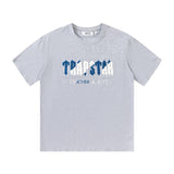 Factory direct trapstar rainbow letter gradient towel embroidery short sleeve t-shirt & fog high street shorts set