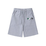 Cross-border trade trapstar rainbow letter gradient towel embroidery short sleeve t-shirt & fog high street shorts set