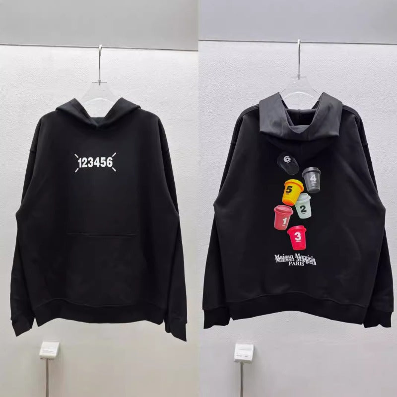 Fall and winterpure cotton terry casual hooded sweatshirtmmnormcore outfit hoodie