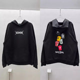 Fall and winterpure cotton terry casual hooded sweatshirtmmnormcore outfit hoodie