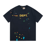 Wholesale gallery dept washed distressed short-sleeved american trendy retro skull printing couple wear looset