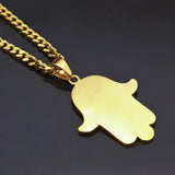 Jewelry Hip Hop Diamond Fatima Hand Necklace