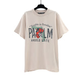 Correct version of pa beheaded bear short sleeves palm tree high street bat sleeves big logo letter on the back