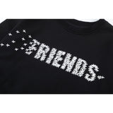 Vlone Sweatshirts Autumn and Winter Small Plane Letter Pattern