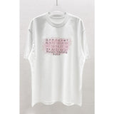 Summer cartoon graffiti print oversized short sleeve tee
