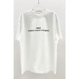 Thick plate glue printing process cotton short-sleeved t-shirt