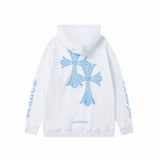 CHH Chrome Heart Hoodie ch Croix Sanskrit print loose hooded casual sweater