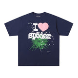 Spder hip-hop singer hotfix rhinestone foil letter print short sleeve t-shirt & rhinestone embellished shorts set (couple's style)