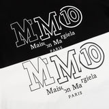 Large logo japanese stylelooseplus size double yarn pure cotton round neck short sleeves