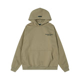Fog season 8 essentials flocked silicone printing couple loose hooded sweatshirt pants