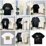 Summer loose fit letter print 100% cotton crew neck short sleeve t-shirt