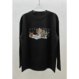 High-quality heavyweight cotton long-sleeve base layer tee - relaxed fit for autumn