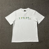 Wholesale foreign trade corteiz devil's island letter logo print short sleeve fog high street couple oversized t-shirt