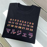 Digital print oversized crew neck drop shoulder short sleeve t-shirt