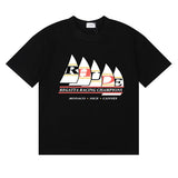 Rhude T Shirts Regatta Champions Short Sleeves