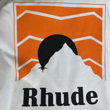 Rhude T Shirts Sunset Printing Cotton Casual Short Sleeve Men and Women