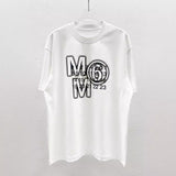 Digital print double yarn combed cotton short-sleeve t-shirt
