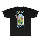 Casablanca T Shirts Fashion Print Street
