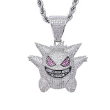 Pokémon Pendants Geng Gui Hip Hop Necklace