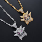 Pokémon Pendants Geng Gui Hip Hop Necklace