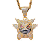 Pokémon Pendants Geng Gui Hip Hop Necklace