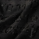 Summer rhinestone number distressed vintage oversized t-shirt