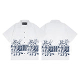 Mopey rich second generation xia loose version beautiful trendy quiet eyes printing round neck short sleeve t-shirt high street