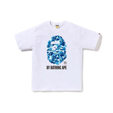 cross-border wholesale japanese style camouflage shark tiger head ape color matching luminous short-sleeved couple loose