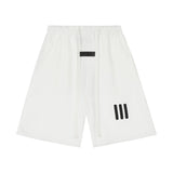 Flocked letter essentials short-sleeved t-shirt hip-hop half-sleeved high street fog american shorts