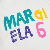 Colorful graffiti foam print cartoon fun 100% cotton short sleeve t-shirt