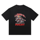 Ducati soccer jersey collaboration printed football t-shirt & relaxed fit tracksuit set