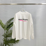 Neutral thick plate stereo craft printinglong sleeves thick t-shirt