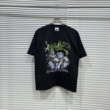 American asaali retro celebrity portrait print short sleeve men's 100% cotton t-shirt