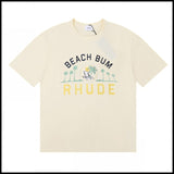 American trend rhu marlboro high definition printing de casual round neck short sleeve t-shirt export wholesale