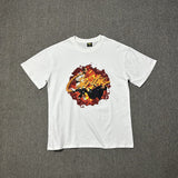 Wholesale foreign trade corteiz devil's island letter logo print short sleeve fog high street couple oversized t-shirt