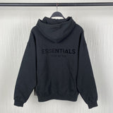 Fog Essentials Hoodie Unisex Flocking Logo Fashion Hooded Sweater