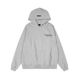 Fog season 8 essentials flocked silicone printing couple loose hooded sweatshirt pants