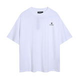 amri washed distressed tiger head number & letter logo short sleeve t-shirt