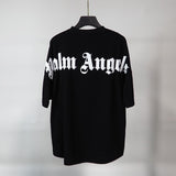 Correct version of pa beheaded bear short sleeves palm tree high street bat sleeves big logo letter on the back