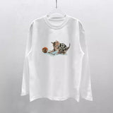 High-quality heavyweight cotton long-sleeve base layer tee - relaxed fit for autumn