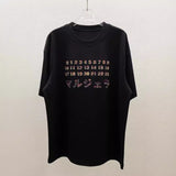 Digital print oversized crew neck drop shoulder short sleeve t-shirt