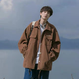 Unisex Baseball Jersey Vintage Spring Fall Casual Tooling Jacket